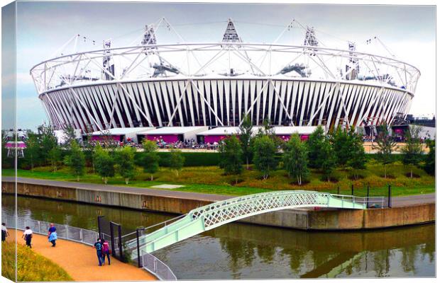 2012 London Olympic Stadium England Canvas Print by Andy Evans Photos