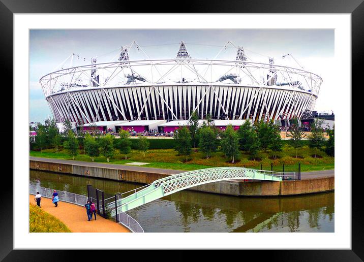 2012 London Olympic Stadium England Framed Mounted Print by Andy Evans Photos