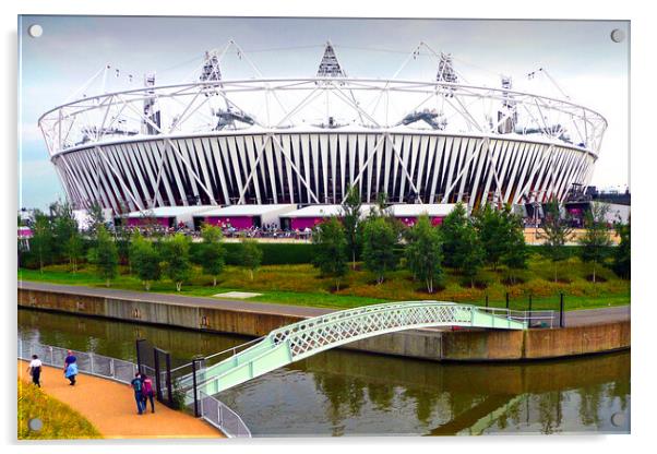 2012 London Olympic Stadium England Acrylic by Andy Evans Photos