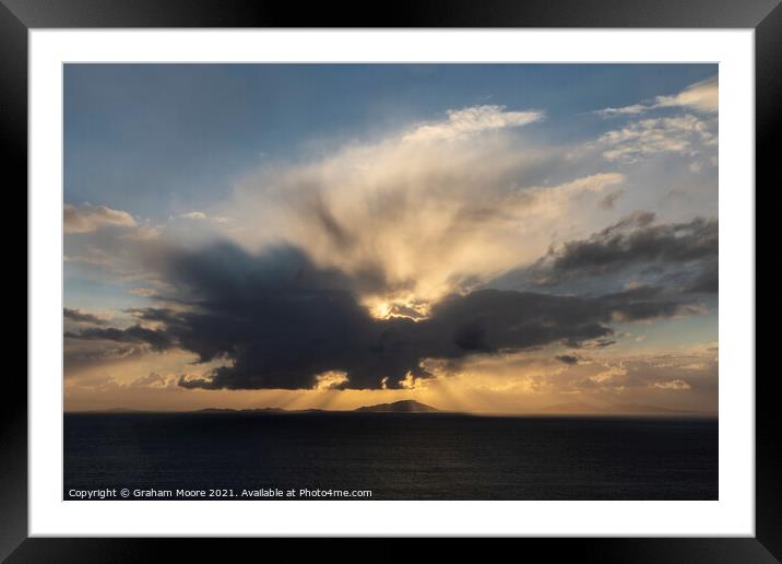 Hebridean sunset Framed Mounted Print by Graham Moore