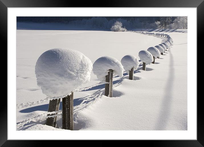 Snow chain VII Framed Mounted Print by Thomas Schaeffer