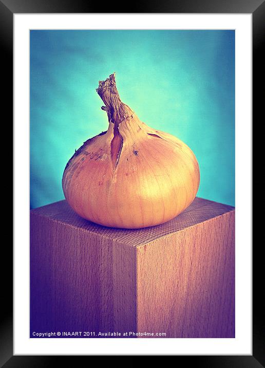 Onion Framed Mounted Print by