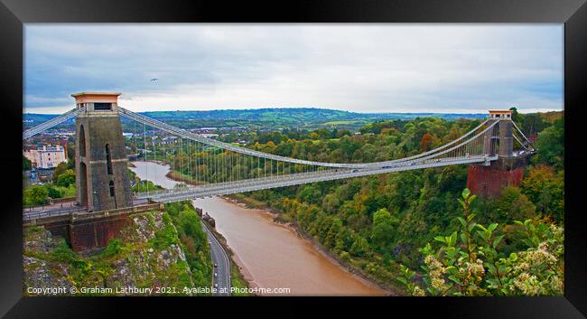 Clifton Suspension Bridge Framed Print by Graham Lathbury