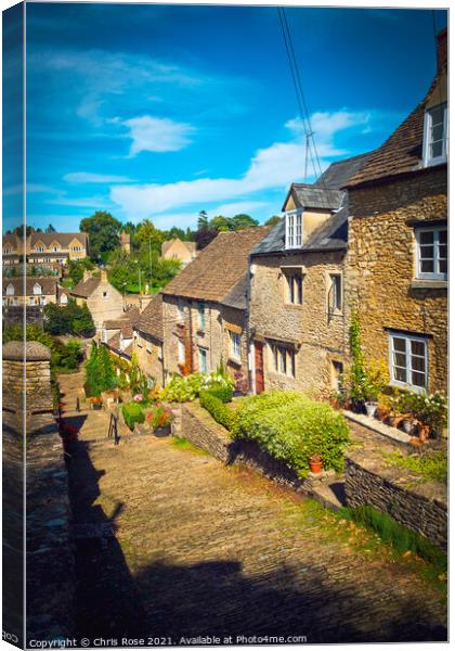 Tetbury, Chipping Steps Canvas Print by Chris Rose
