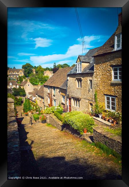 Tetbury, Chipping Steps Framed Print by Chris Rose