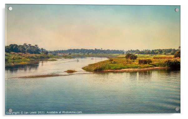 The River Nile Flowing Through Egypt Acrylic by Ian Lewis