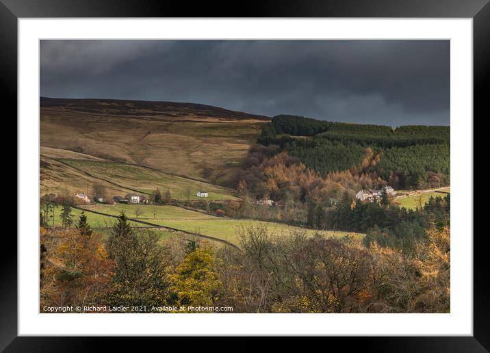 Autumn Bright Interval on Snaisgill, Teesdale Framed Mounted Print by Richard Laidler