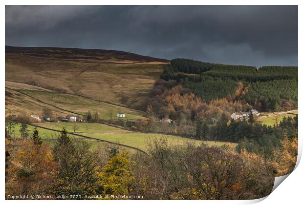 Autumn Bright Interval on Snaisgill, Teesdale Print by Richard Laidler