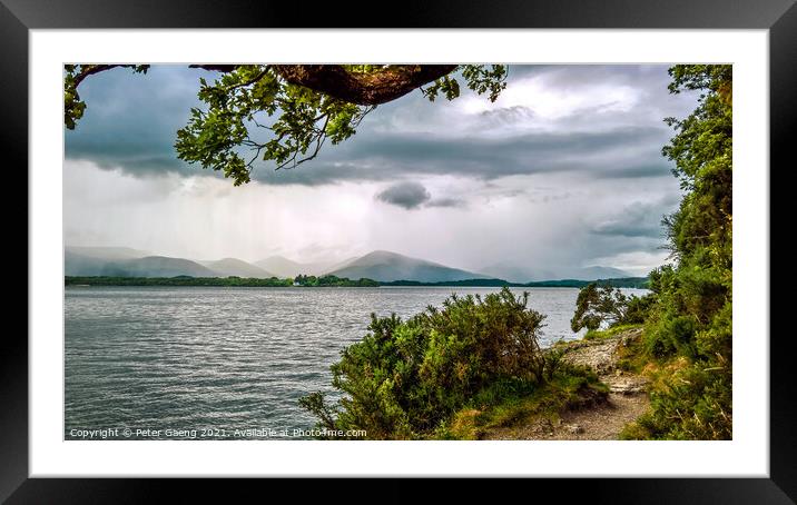 Loch Lomond from Balmaha.  Framed Mounted Print by Peter Gaeng