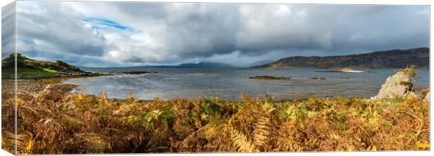Loch Eishort panorama, Ord, Isle of Skye Canvas Print by Photimageon UK