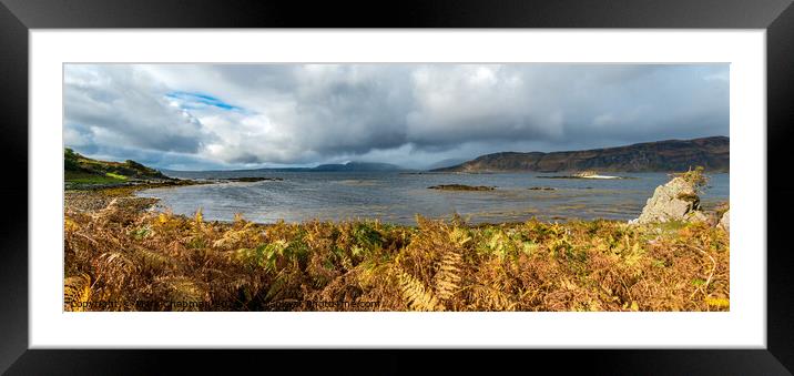 Loch Eishort panorama, Ord, Isle of Skye Framed Mounted Print by Photimageon UK