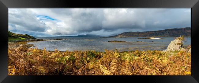 Loch Eishort panorama, Ord, Isle of Skye Framed Print by Photimageon UK