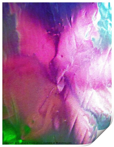 Pink Abstract Print by Stephanie Moore