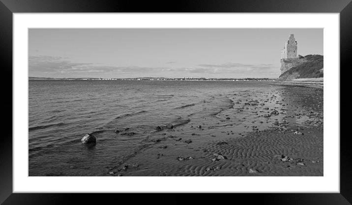 Greenan Castle overlooking Ayr Framed Mounted Print by Allan Durward Photography