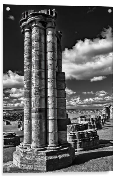 Whitby Columns Acrylic by Joyce Storey