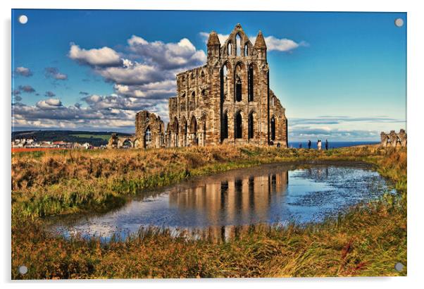 Abbey Ruins, Whitby Acrylic by Joyce Storey