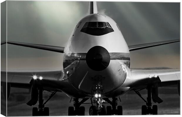 B747 Queen of the Skies Canvas Print by Derek Beattie