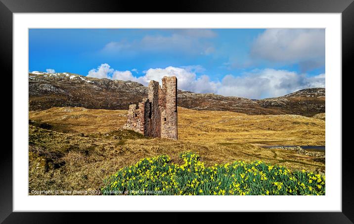 Ardvreck Castle - Sutherland - Scotland Framed Mounted Print by Peter Gaeng