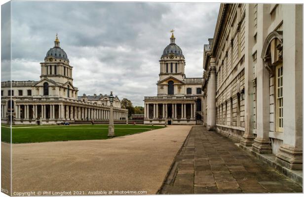 Greenwich Naval College London Canvas Print by Phil Longfoot