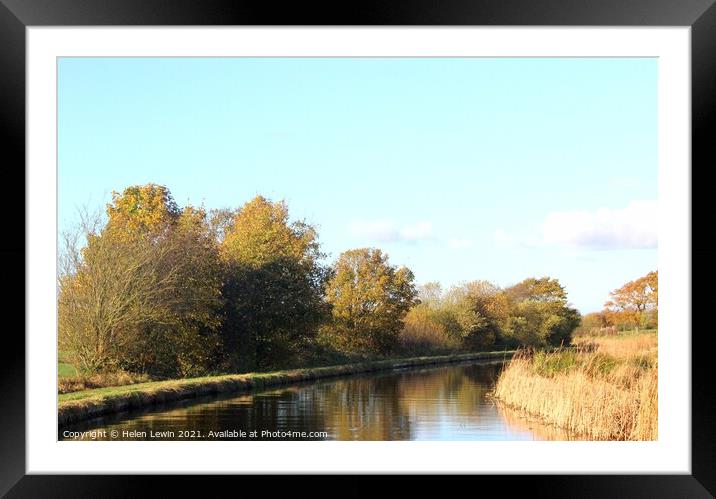 An autumn reflection Framed Mounted Print by Pelin Bay