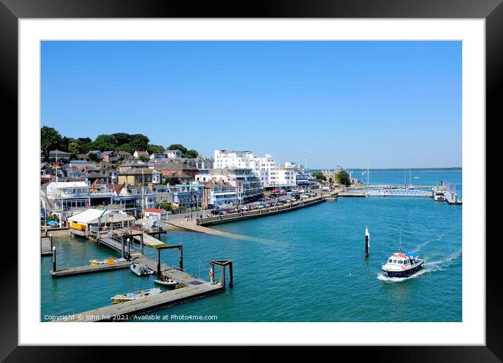Cowes, Isle of Wight, UK. Framed Mounted Print by john hill