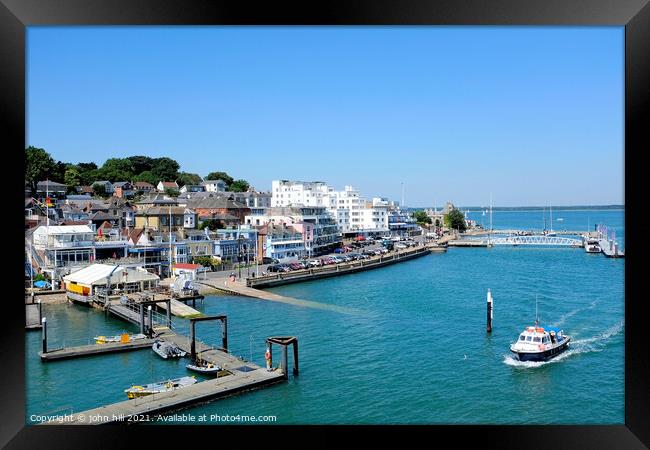 Cowes, Isle of Wight, UK. Framed Print by john hill