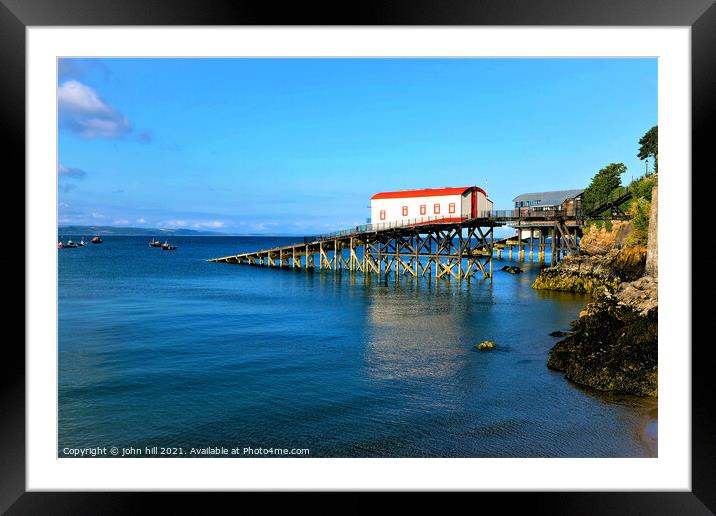 Old lifeboat station, Tenby, South Wales, UK. Framed Mounted Print by john hill