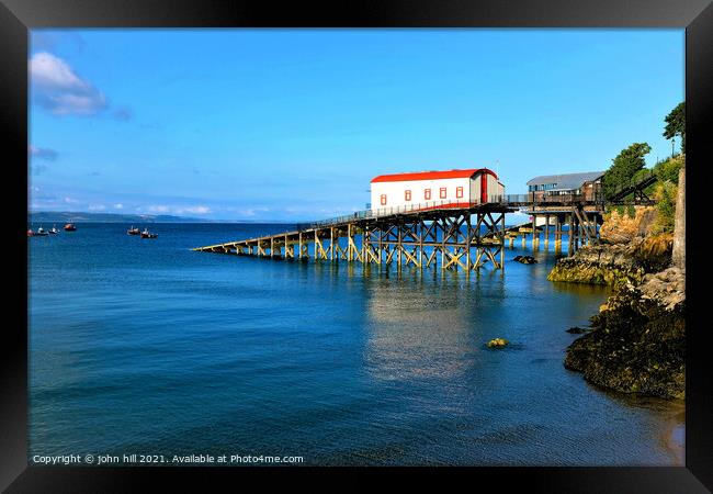 Old lifeboat station, Tenby, South Wales, UK. Framed Print by john hill