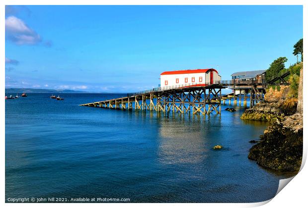 Old lifeboat station, Tenby, South Wales, UK. Print by john hill