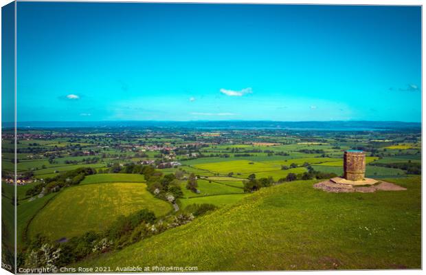 Views from The Cotswold Way long distance footpath Canvas Print by Chris Rose