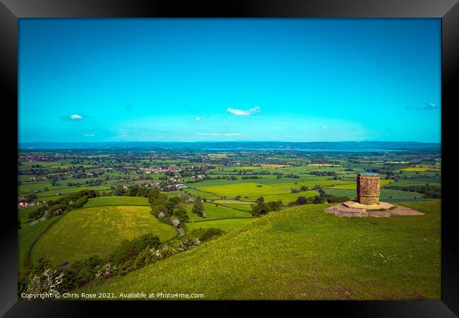Views from The Cotswold Way long distance footpath Framed Print by Chris Rose