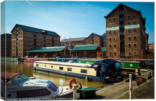 Gloucester Docks Canvas Print by Chris Rose