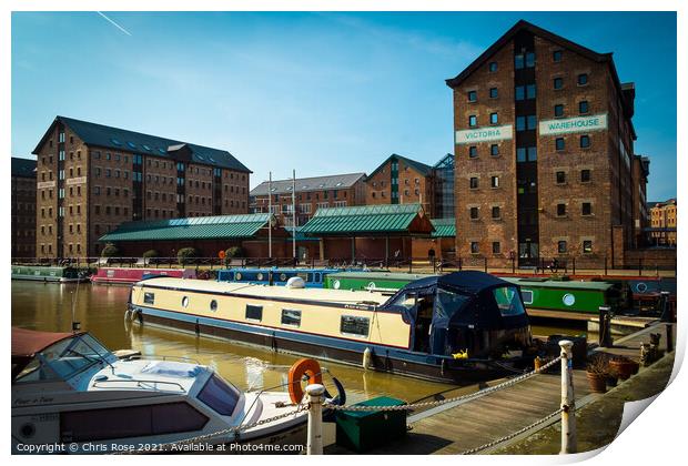 Gloucester Docks Print by Chris Rose