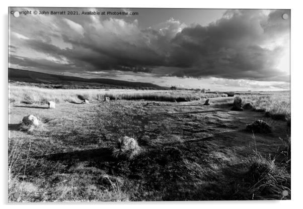 Machrie Moor Stone Circles Acrylic by John Barratt