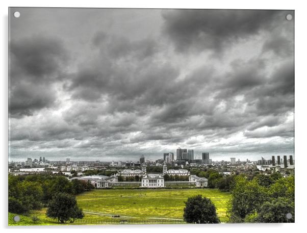 Greenwich and Docklands HDR Acrylic by David French
