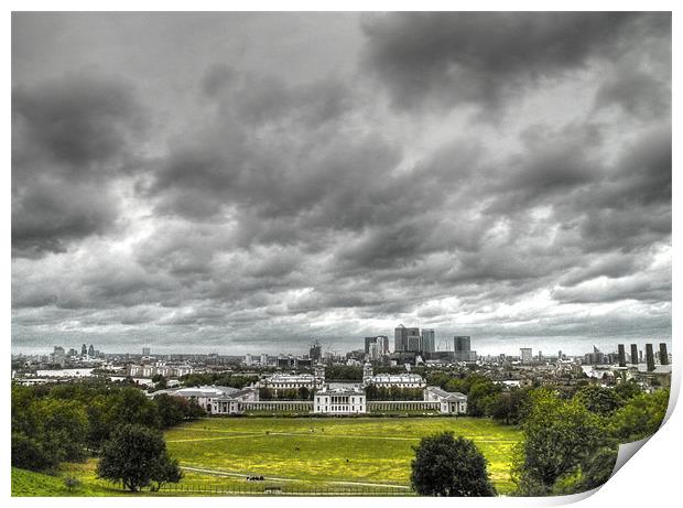 Greenwich and Docklands HDR Print by David French