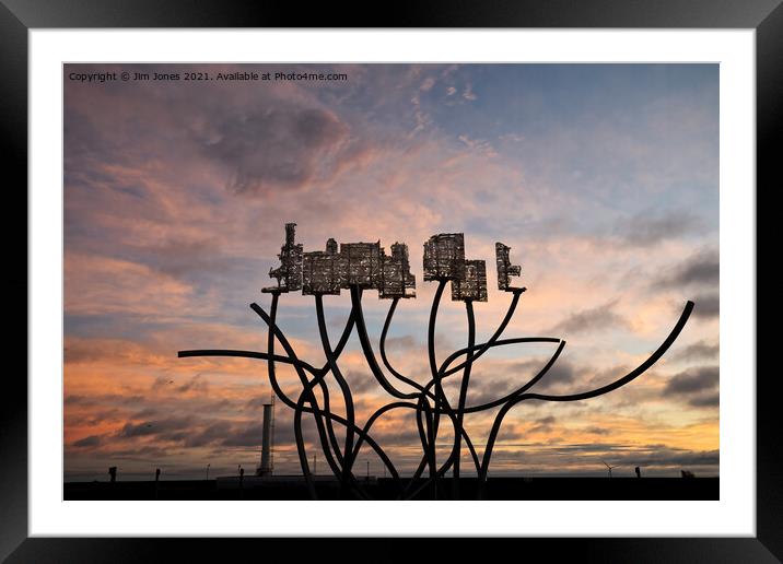 The Spirit of the Staithes just after sunrise (2) Framed Mounted Print by Jim Jones