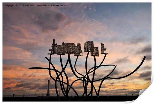 The Spirit of the Staithes just after sunrise (2) Print by Jim Jones