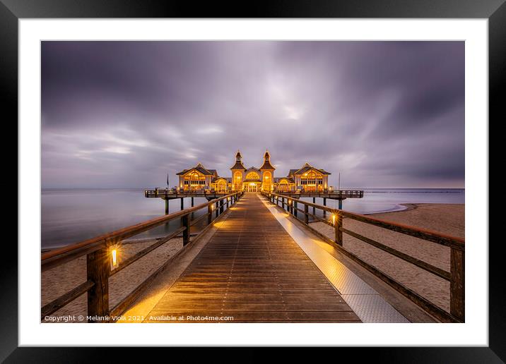 BALTIC SEA Sellin Pier in the early morning Framed Mounted Print by Melanie Viola