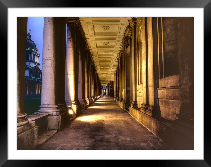 Greenwich Royal Naval College HDR Framed Mounted Print by David French
