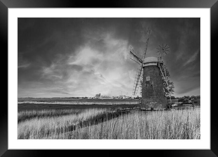 Majestic Hardley Windmill Framed Mounted Print by Kevin Snelling