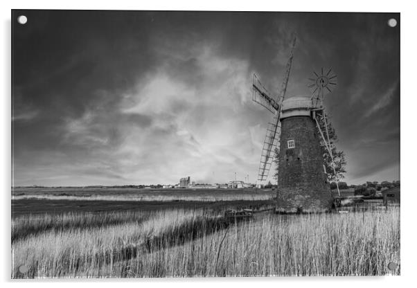 Majestic Hardley Windmill Acrylic by Kevin Snelling