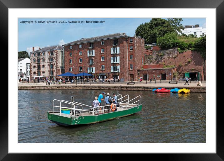 Exeter quayside Framed Mounted Print by Kevin Britland