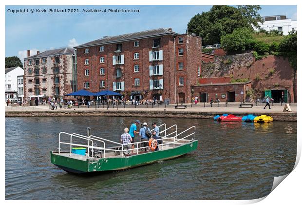Exeter quayside Print by Kevin Britland