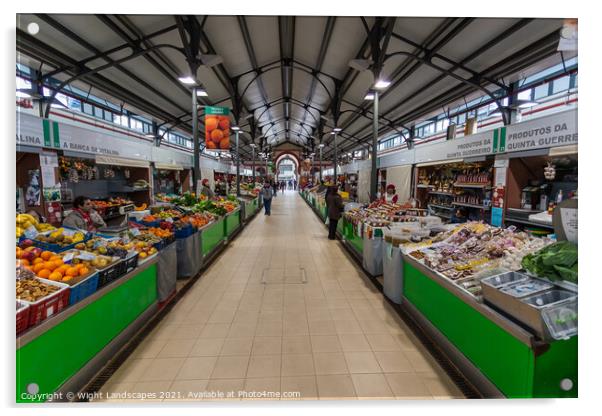 Loule Market Interior Acrylic by Wight Landscapes