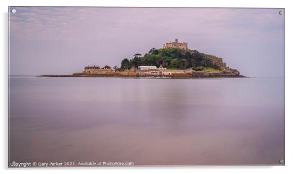 St. Michael's Mount, at sunrise Acrylic by Gary Parker