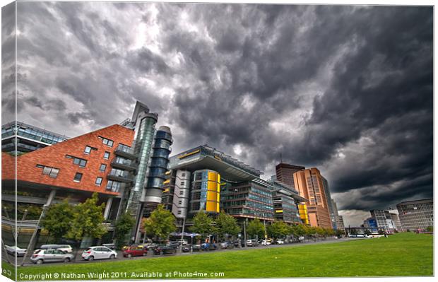 Modern storm Canvas Print by Nathan Wright