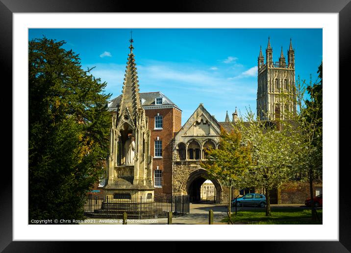 Gloucester Cathedral, St Marys Gate Framed Mounted Print by Chris Rose
