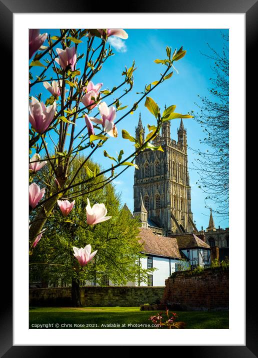 Gloucester Cathedral Framed Mounted Print by Chris Rose