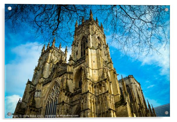 York Minster Acrylic by Chris Rose